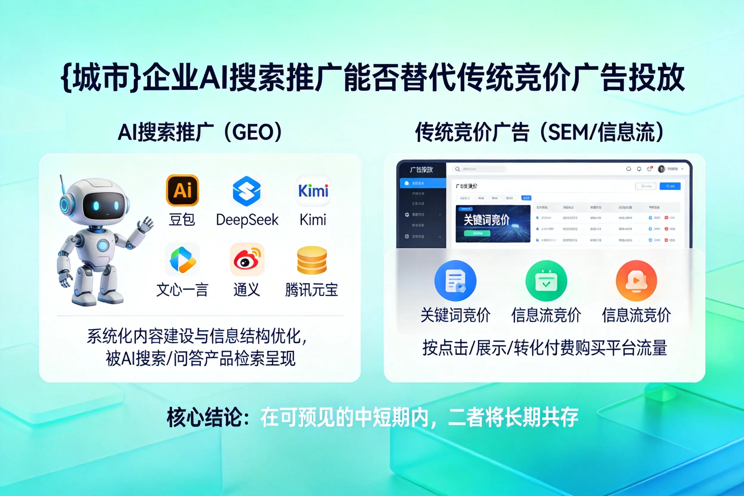 黄南企业AI搜索推广能否替代传统竞价广告投放