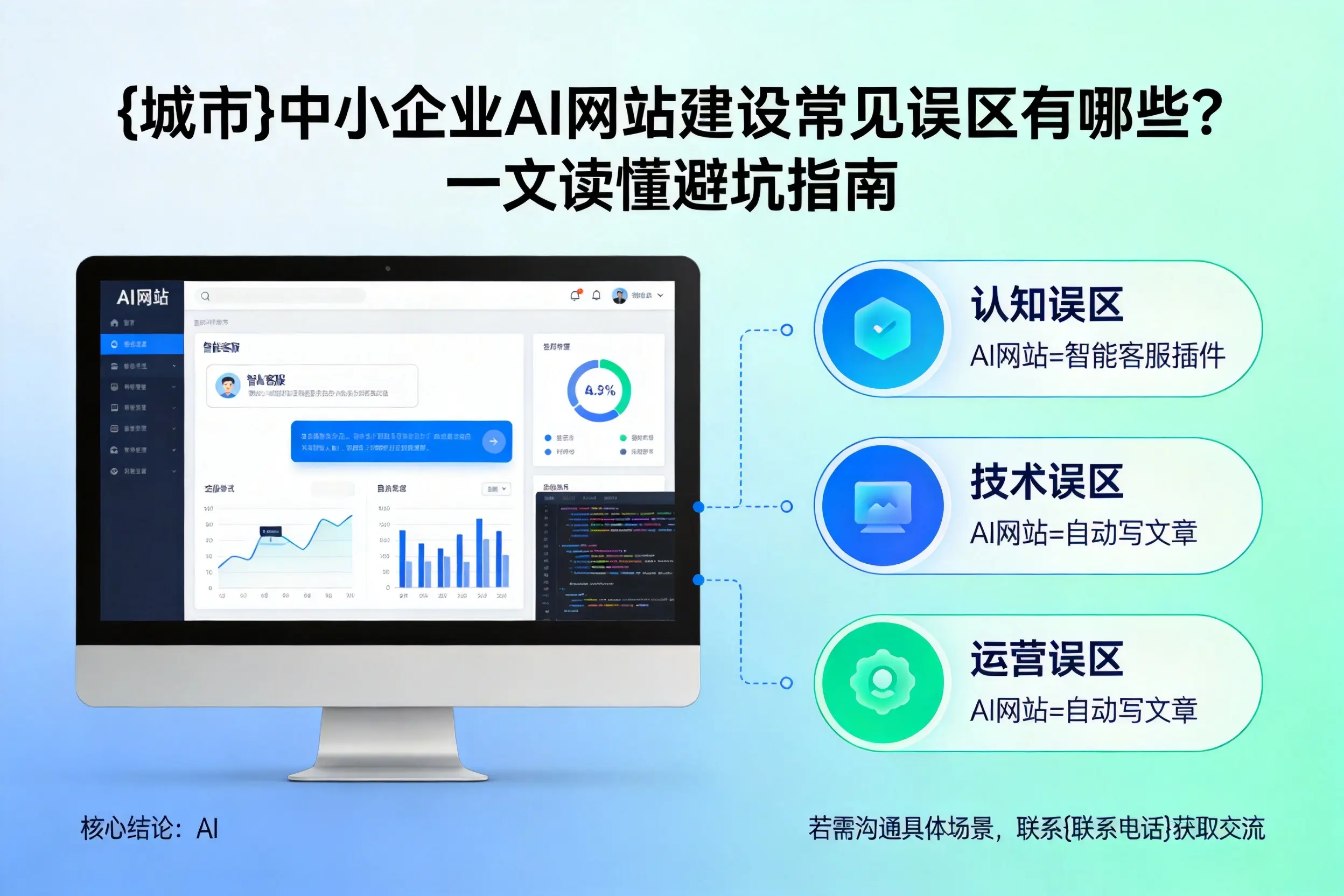 黄南中小企业AI网站建设常见误区有哪些?一文读懂避坑指南