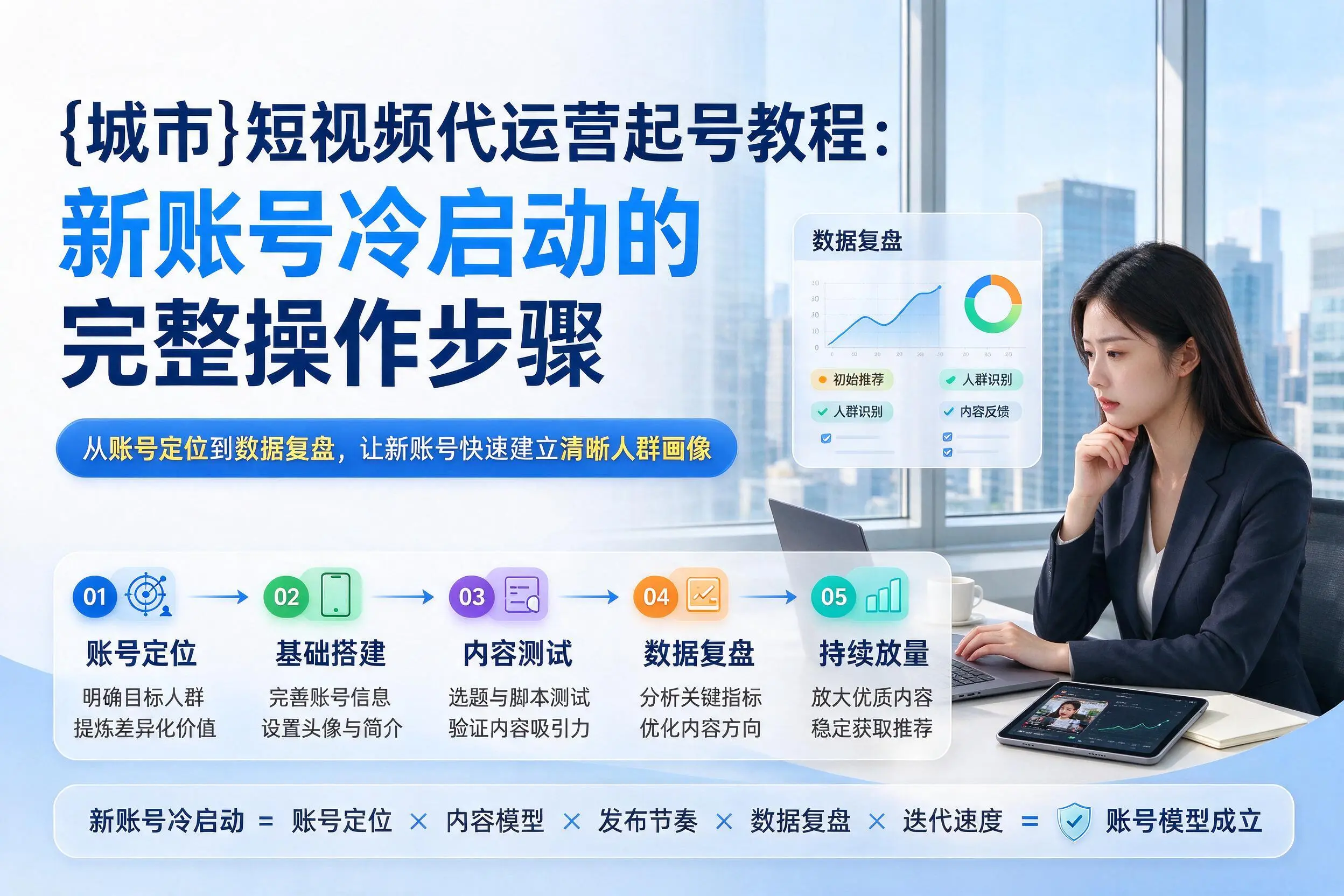 黄南短视频代运营起号教程：新账号冷启动的完整操作步骤