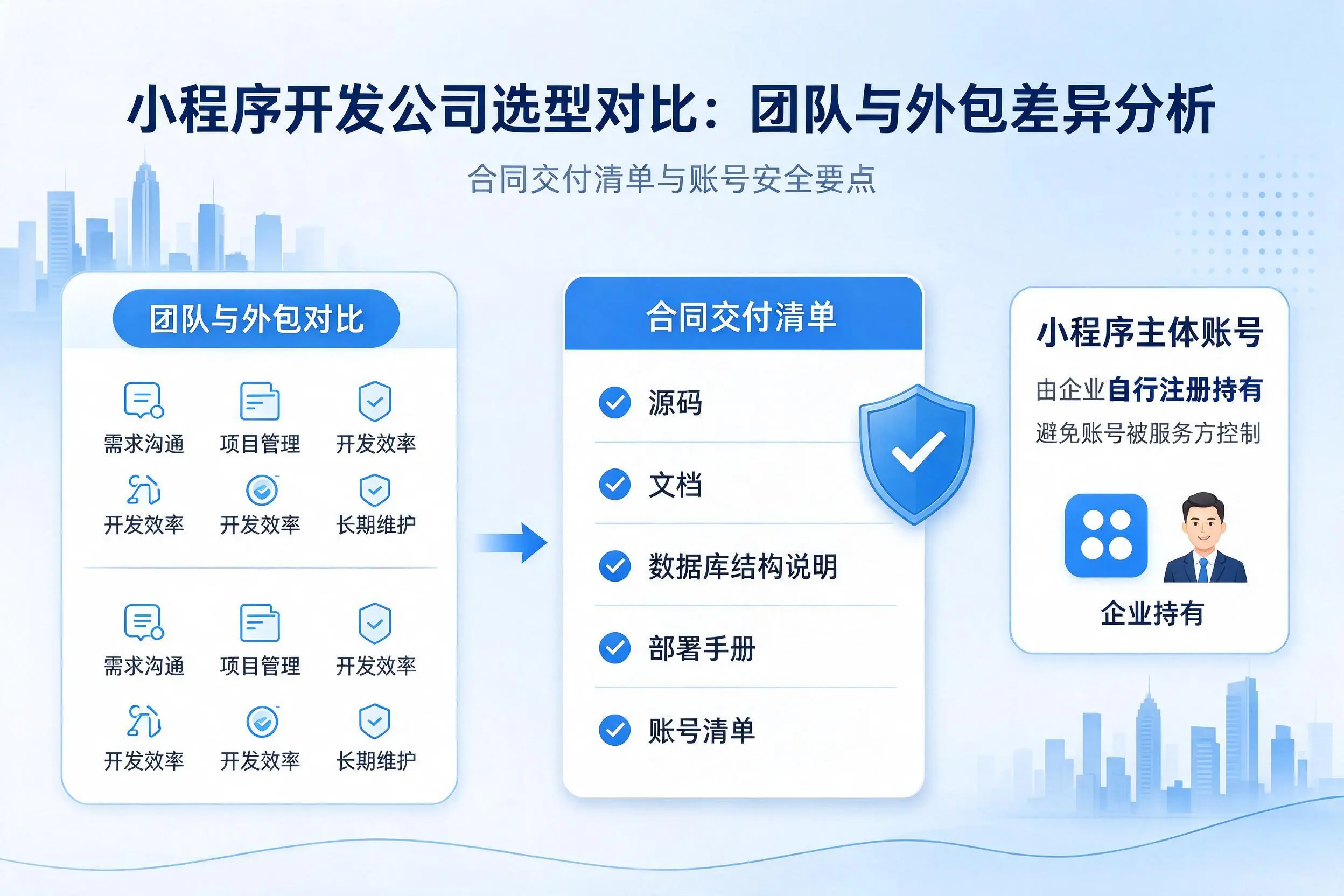 黄南小程序开发公司选型对比：团队与外包差异分析