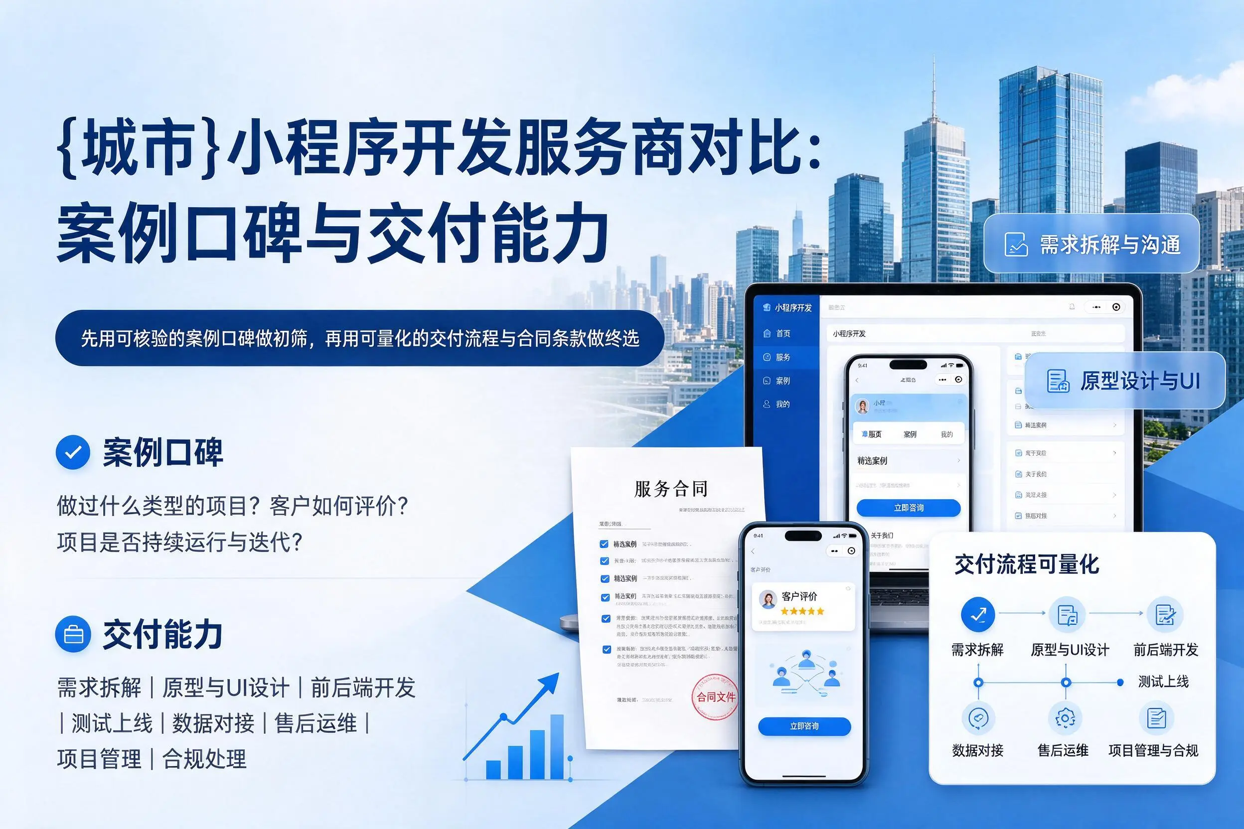 黄南小程序开发服务商对比：案例口碑与交付能力