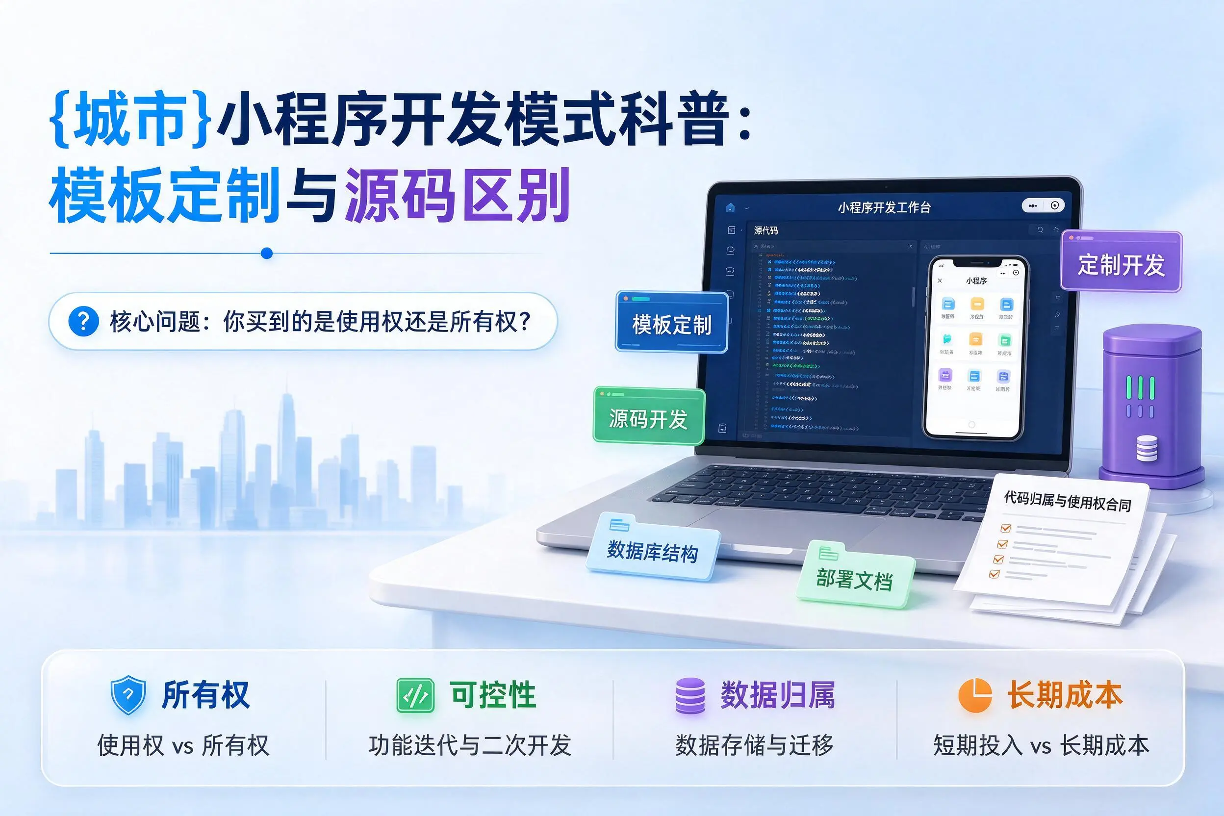 黄南小程序开发模式科普：模板定制与源码区别