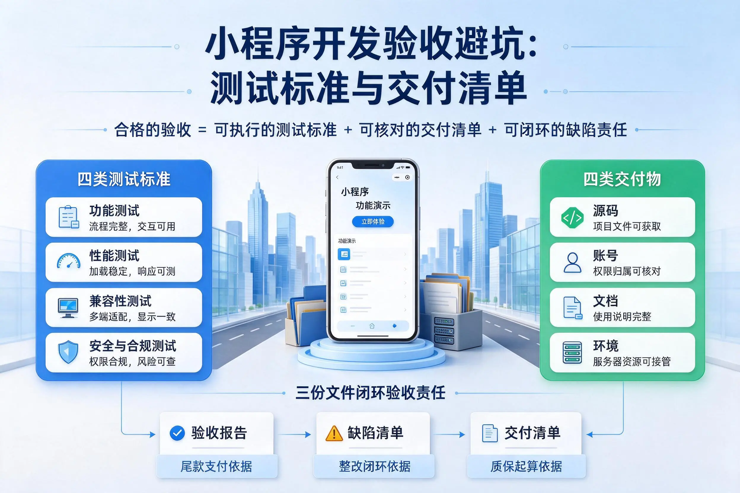 黄南小程序开发验收避坑:测试标准与交付清单