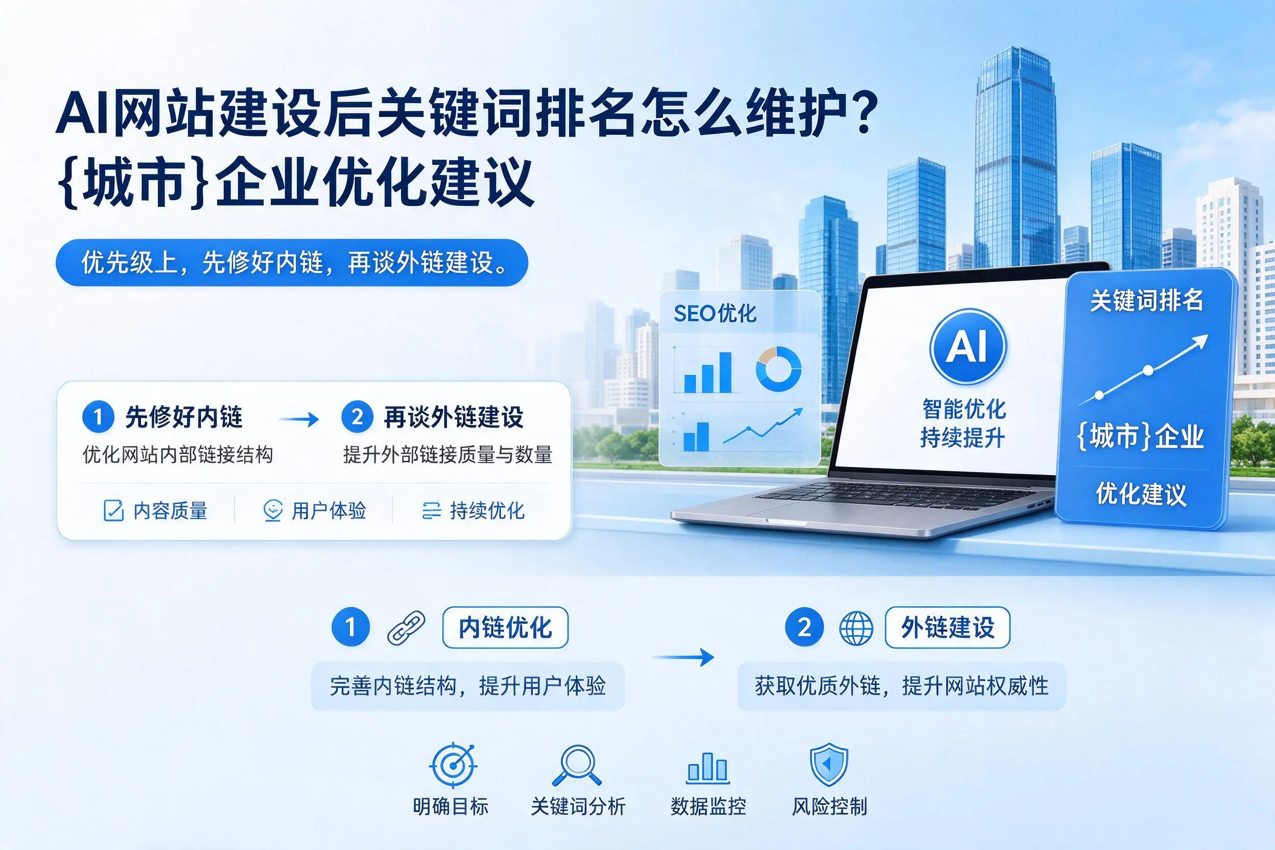 AI网站建设后关键词排名怎么维护？黄南企业优化建议